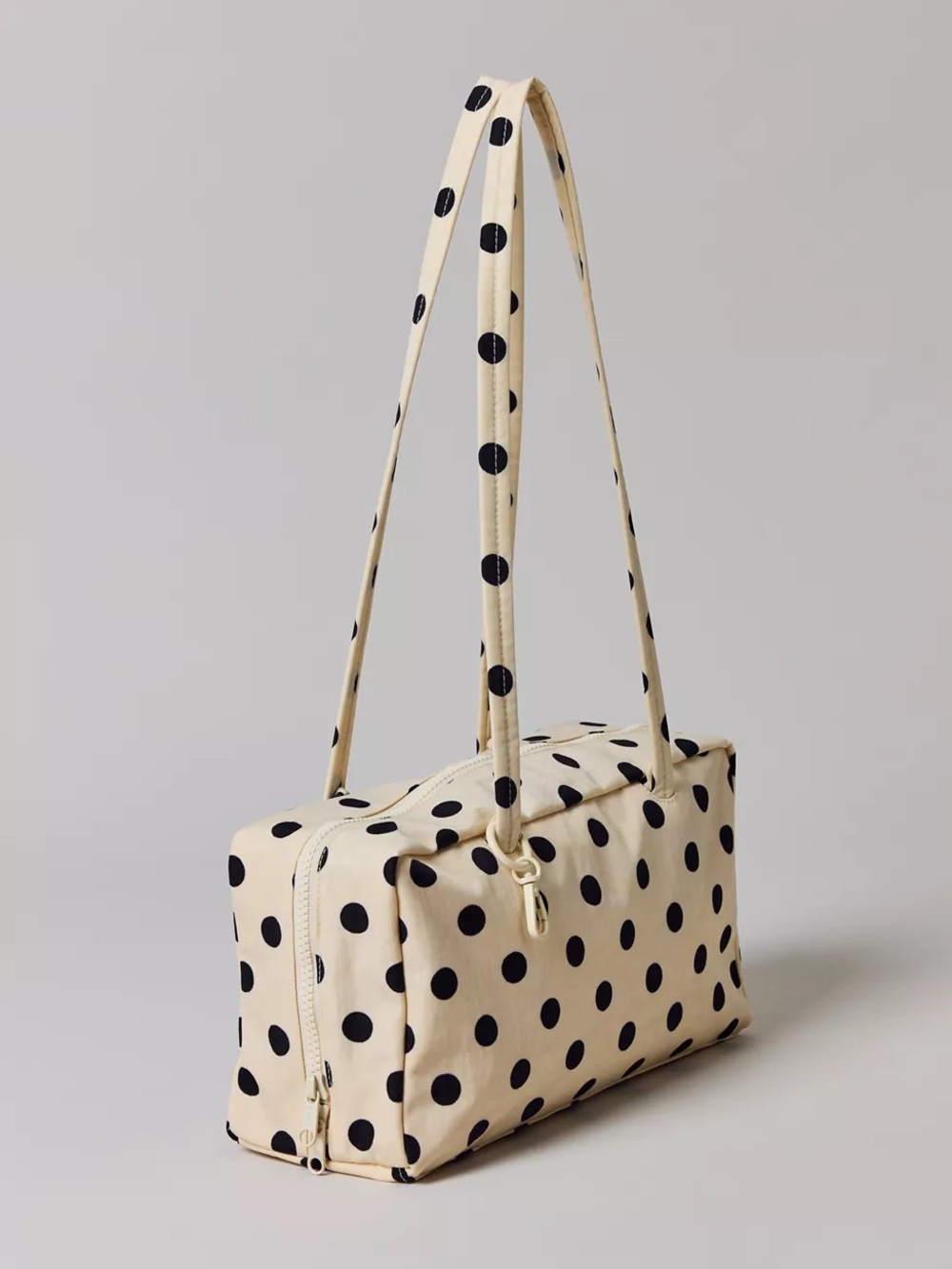 Baggu Polka Dot Bowler Bag Cream Black Urban Outfitters New with Tags - Picture 10 of 12